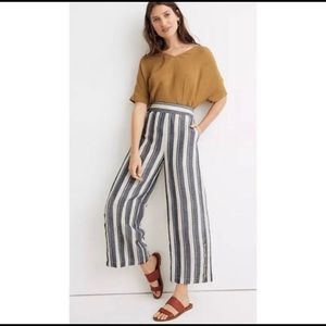 Madewell Side-Button Huston Pull-On Crop Pants Plus Size XXL